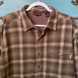 Men’s Wolverine lined flannel button down shirt Sz XXL